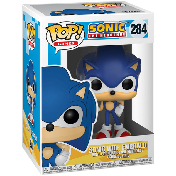 Funko Pop! Games: Sonic The Hedgehog - Sonic With Emerald 284