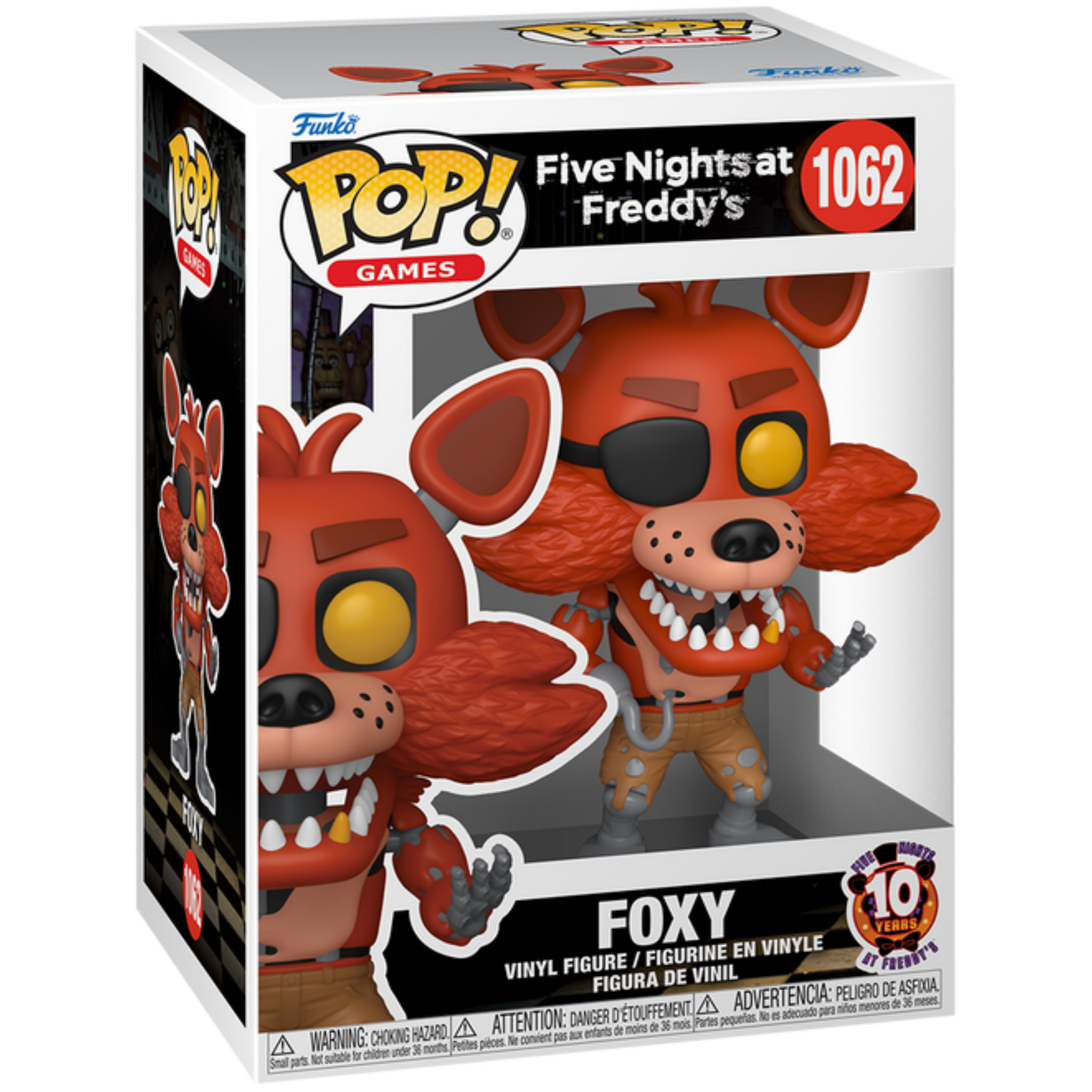 Funko Pop! Games: Five Nights At  Freddy's - Foxy (10th Anniversary) 1062