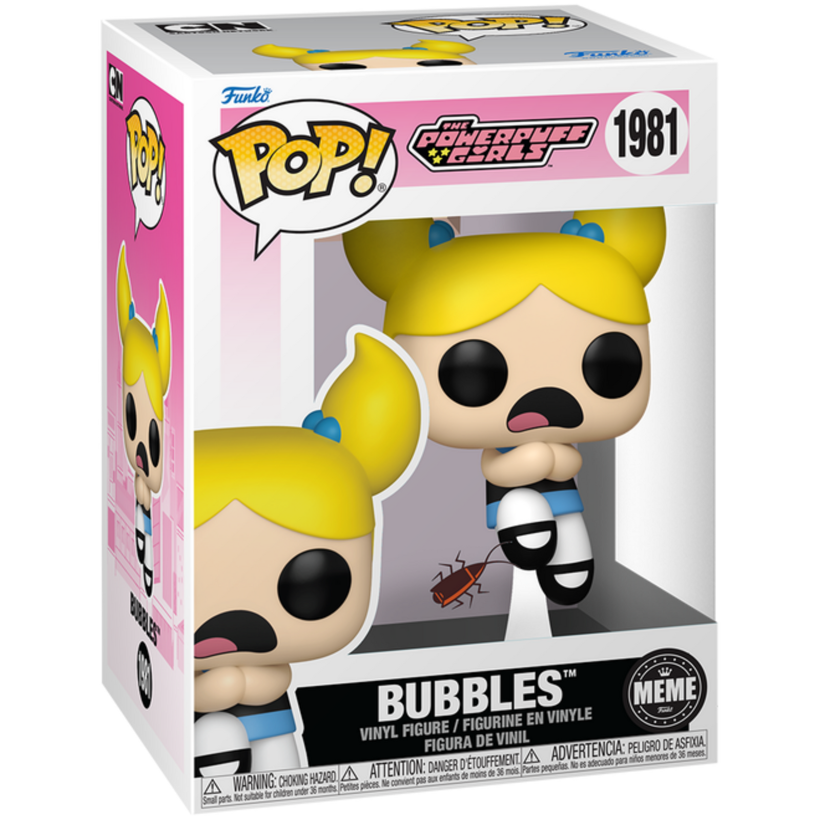 Funko Pop! Animation: The Powerpuff Girls - Bubbles (Bug Meme) 1981