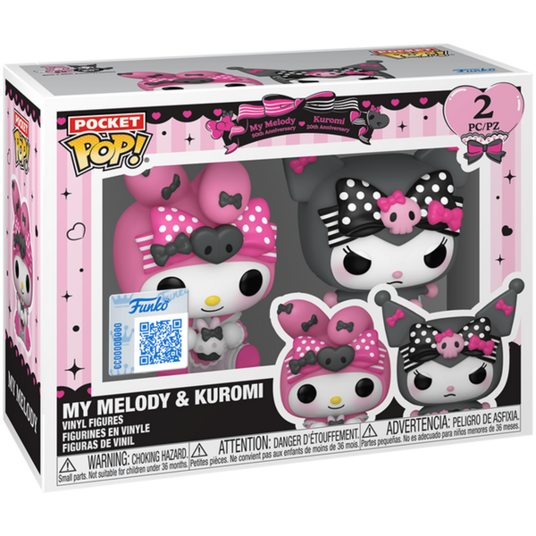 Funko Pocket Pop!: Hello Kitty And Friends - My Melody & Kuromi (Anniversary)