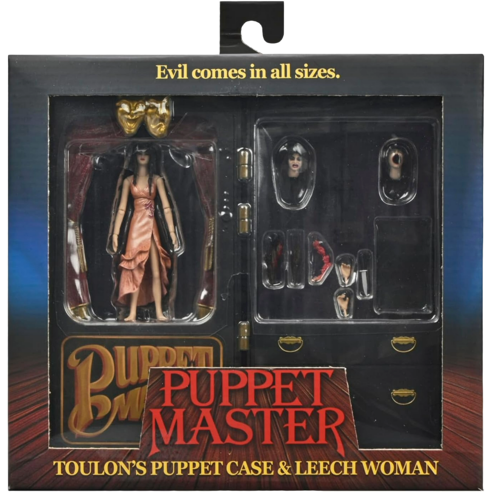 NECA Ultimate: Puppet Master - Toulon’s Puppet Case & Leech Woman (2-Pack)