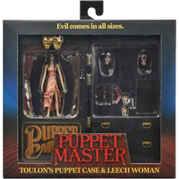 NECA Ultimate: Puppet Master - Toulon’s Puppet Case & Leech Woman (2-Pack)