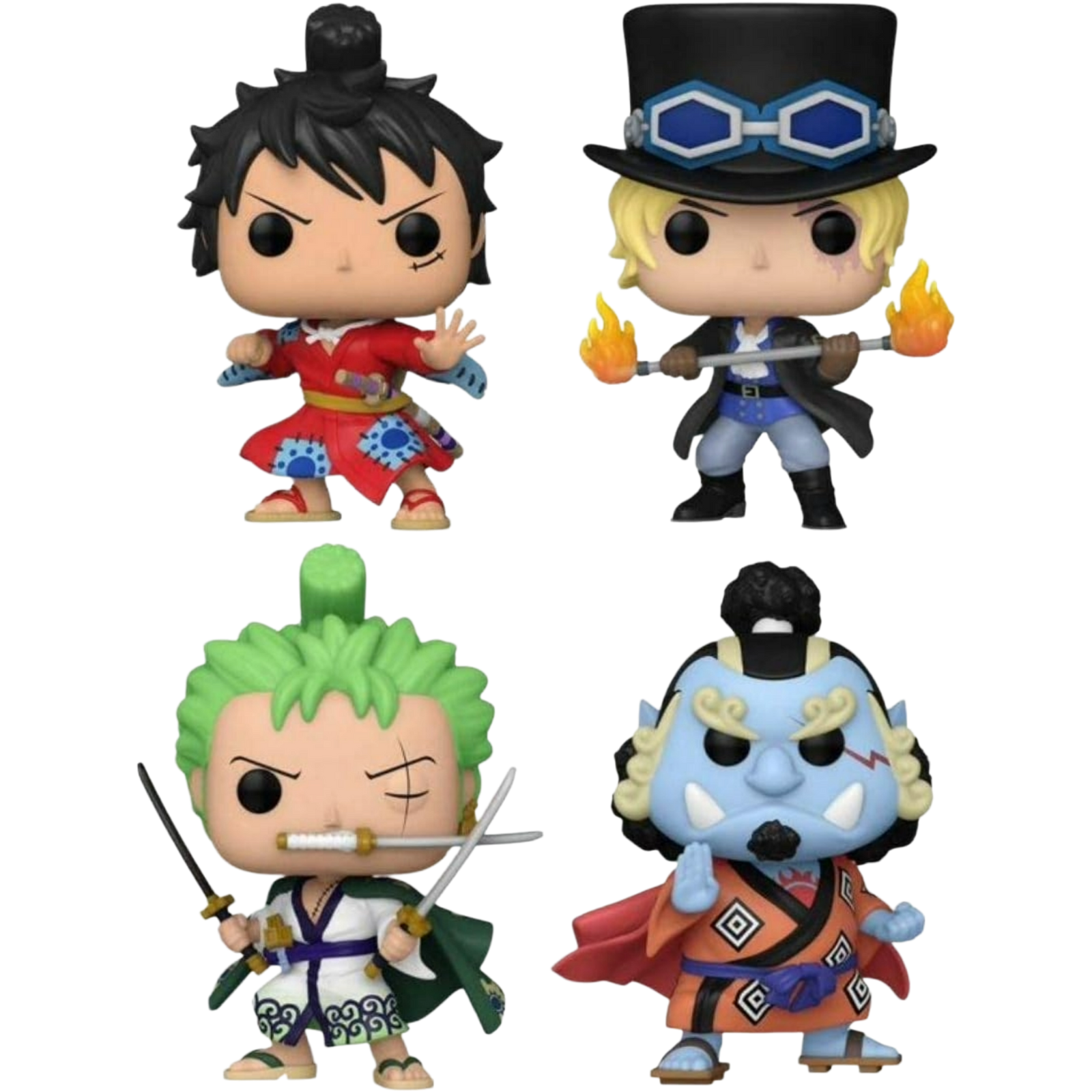 Funko Pop! Animation: One Piece - Luffytaro / Sabo / Roronoa Zoro / Jinbe 4-Pack