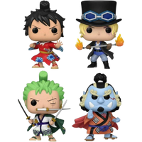 Funko Pop! Animation: One Piece - Luffytaro / Sabo / Roronoa Zoro / Jinbe 4-Pack