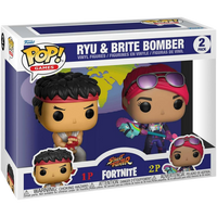 Funko Pop! Games: Fortnite - Ryu & Brite Bomber (2-Pack)