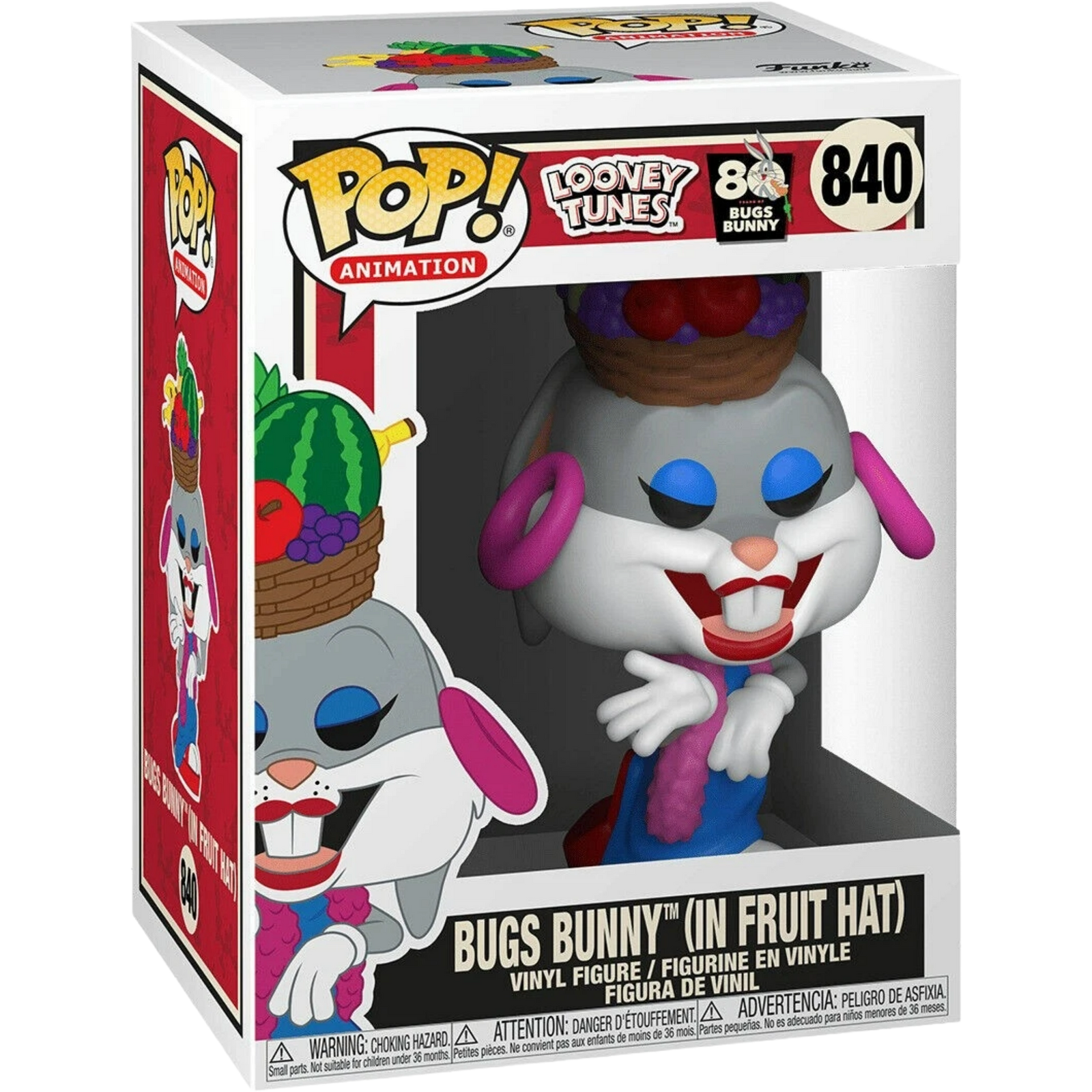 Funko Pop! Animation: Looney Tunes - Bugs Bunny In Fruit Hat 840