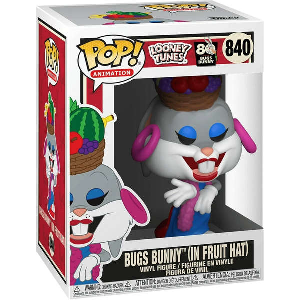Funko Pop! Animation: Looney Tunes - Bugs Bunny In Fruit Hat 840