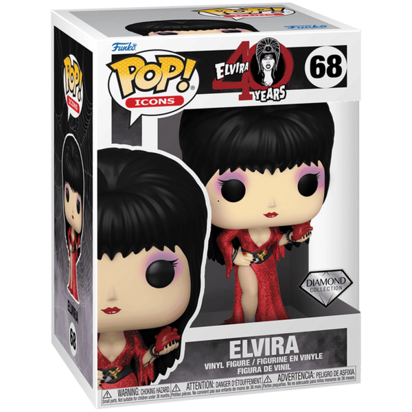 Funko Pop! Icons: Elvira 40th - Elvira (Diamond Glitter) 68