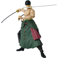 BANDAI Anime Heroes: One Piece - Roronoa Zoro (Three Sword Style)