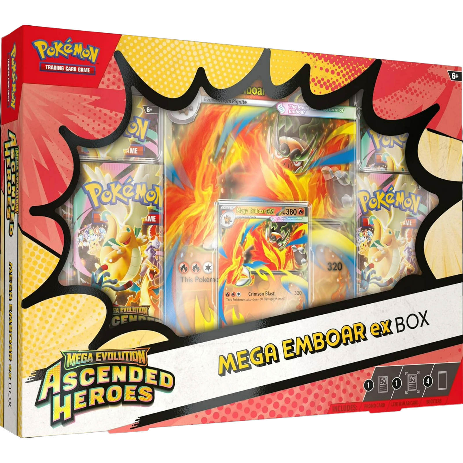 Pokémon TCG: Mega Evolution Ascended Heroes - Mega Emboar EX Box