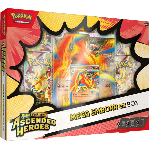 Pokémon TCG: Mega Evolution Ascended Heroes - Mega Emboar EX Box