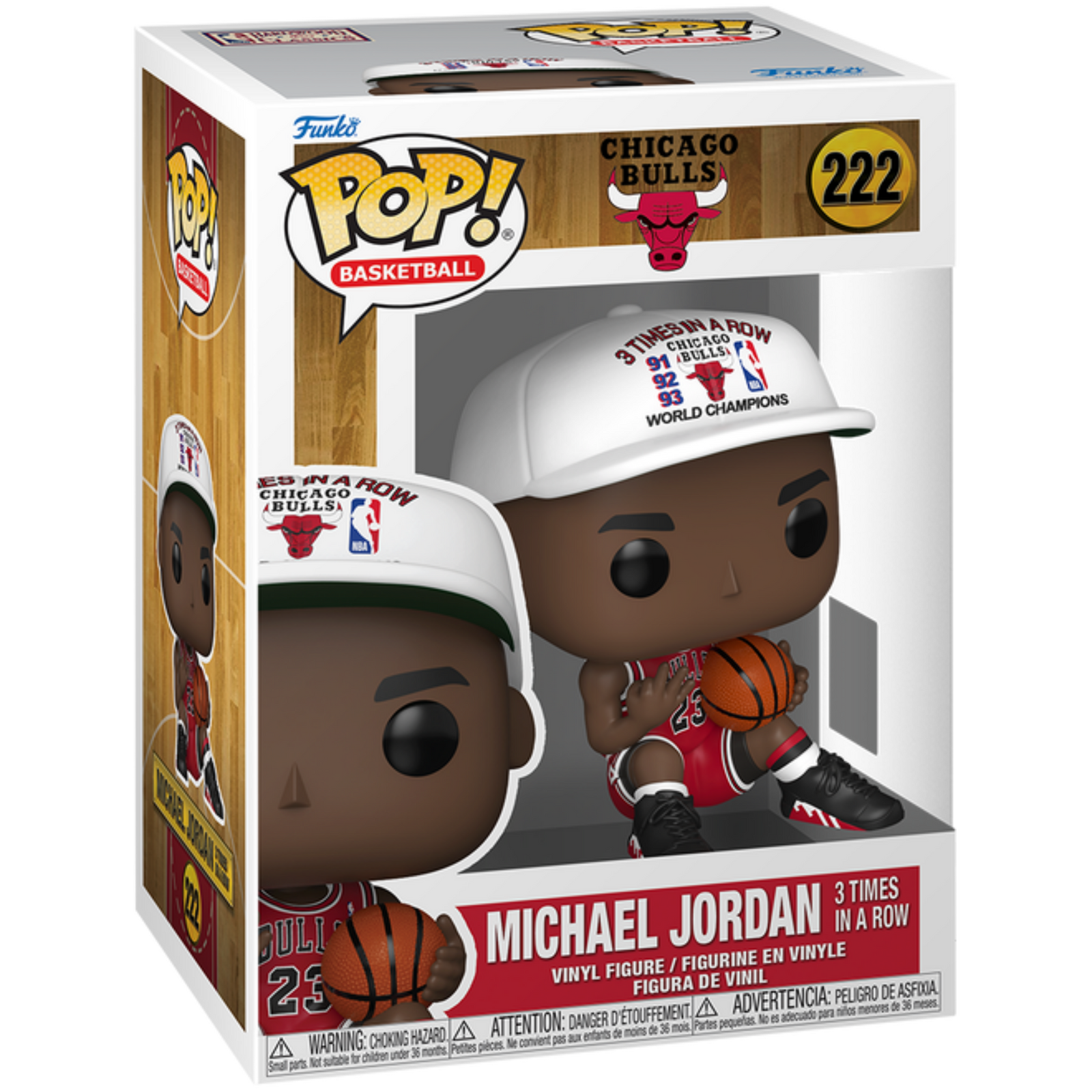 Funko Pop! NBA: Chicago Bulls - Michael Jordan (3 Times In A Row) 222