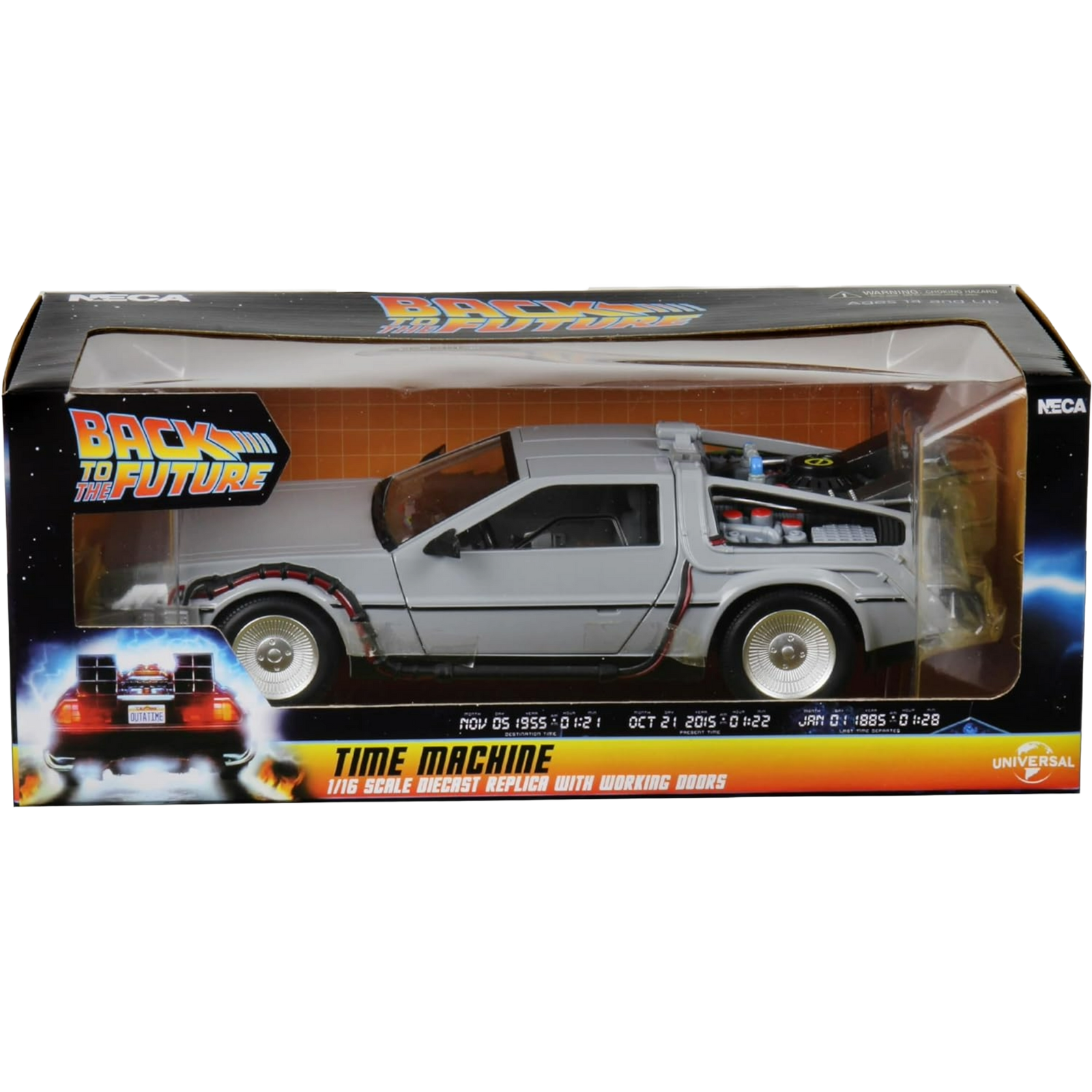 NECA Prop-Replica: Back To The Future - Time Machine (Escala 1/16)
