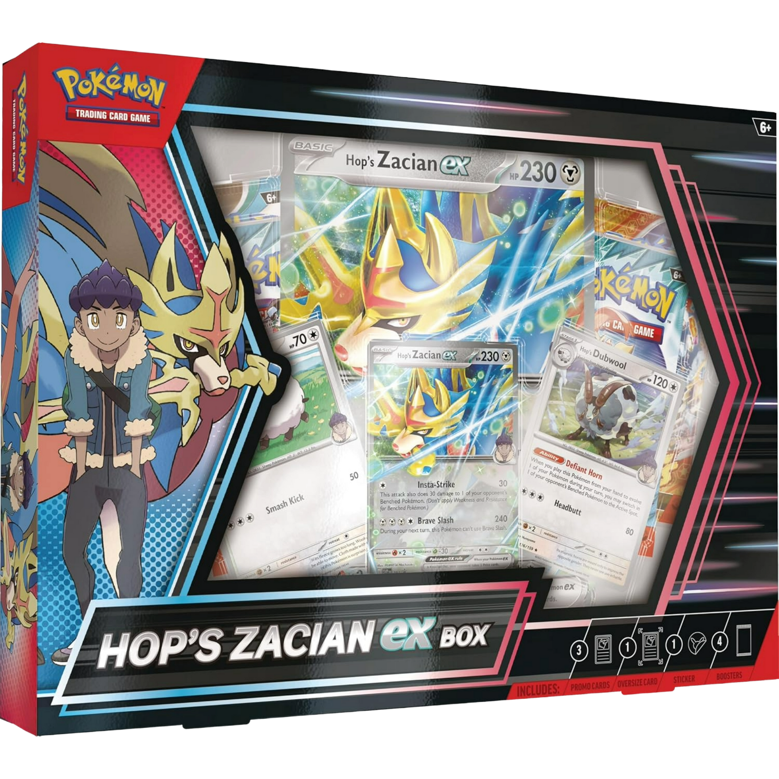 Pokémon TCG: Hop’s Zacian Ex Box En Inglés