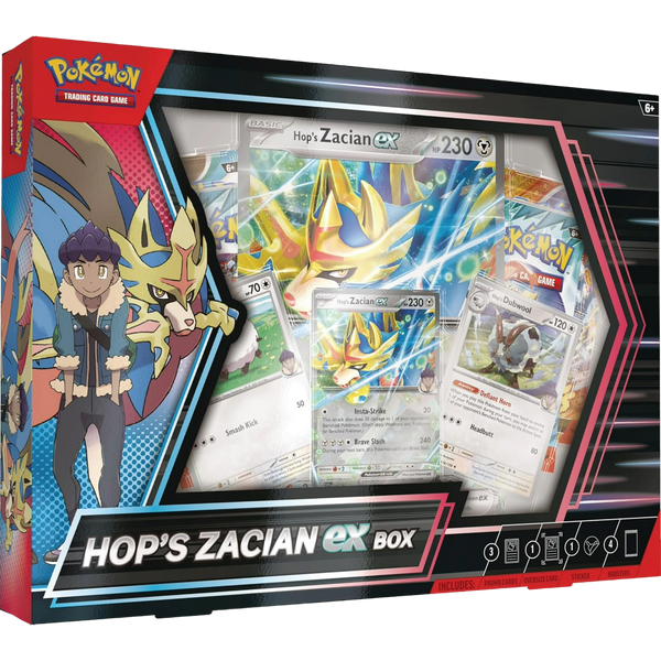 Pokémon TCG: Hop’s Zacian Ex Box En Inglés