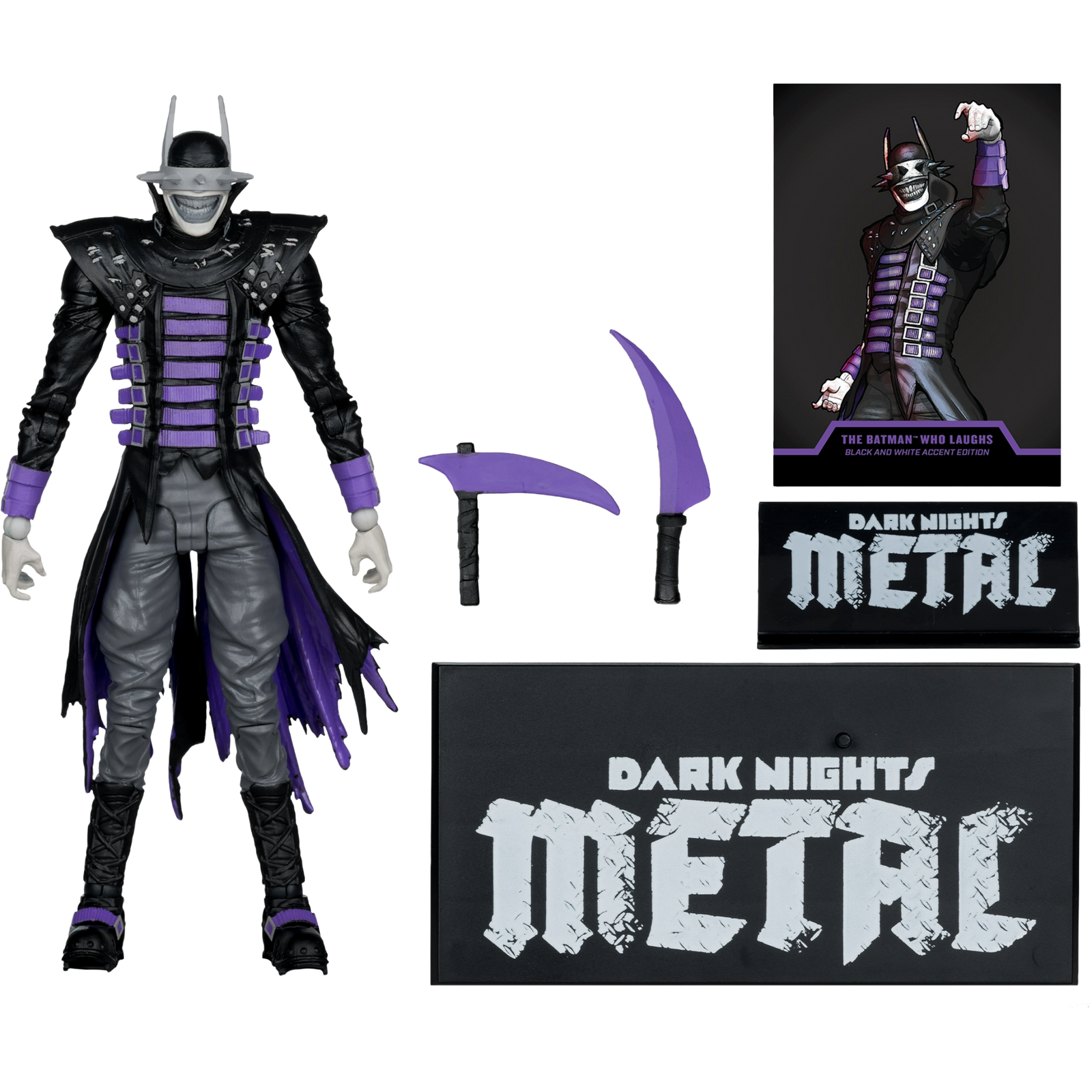 McFarlane DC Multiverse: Dark Knights Metal - The Batman Who Laughs (B&W Accent Edition) Gold Label
