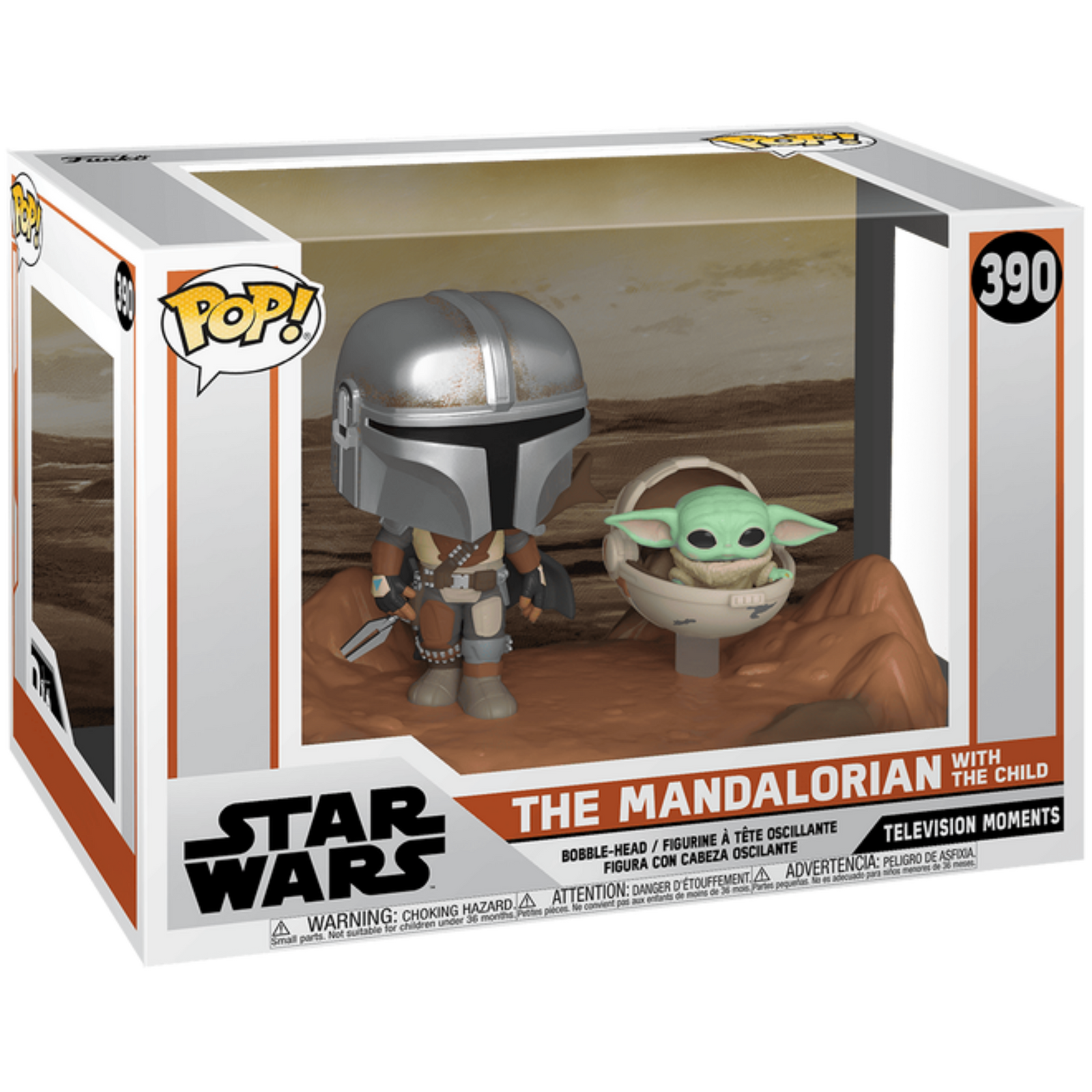 Funko Pop! Moment: Star Wars The Mandalorian - The Mandalorian With The Child 390