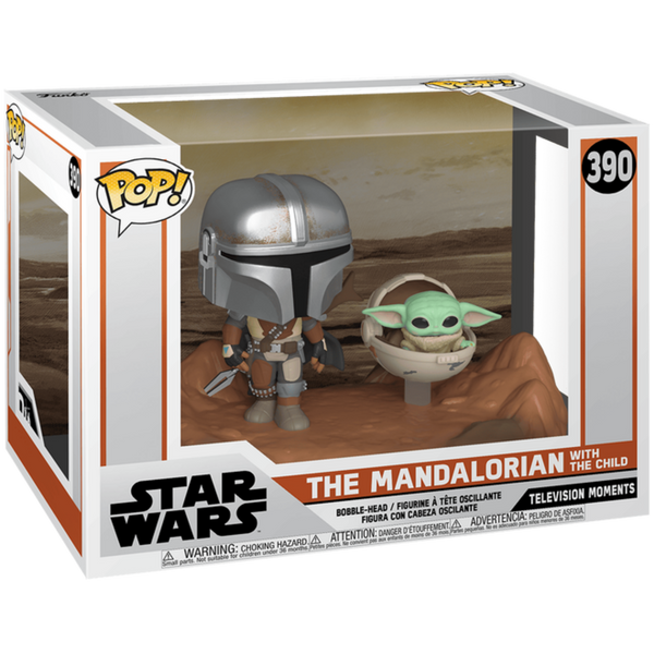 Funko Pop! Moment: Star Wars The Mandalorian - The Mandalorian With The Child 390