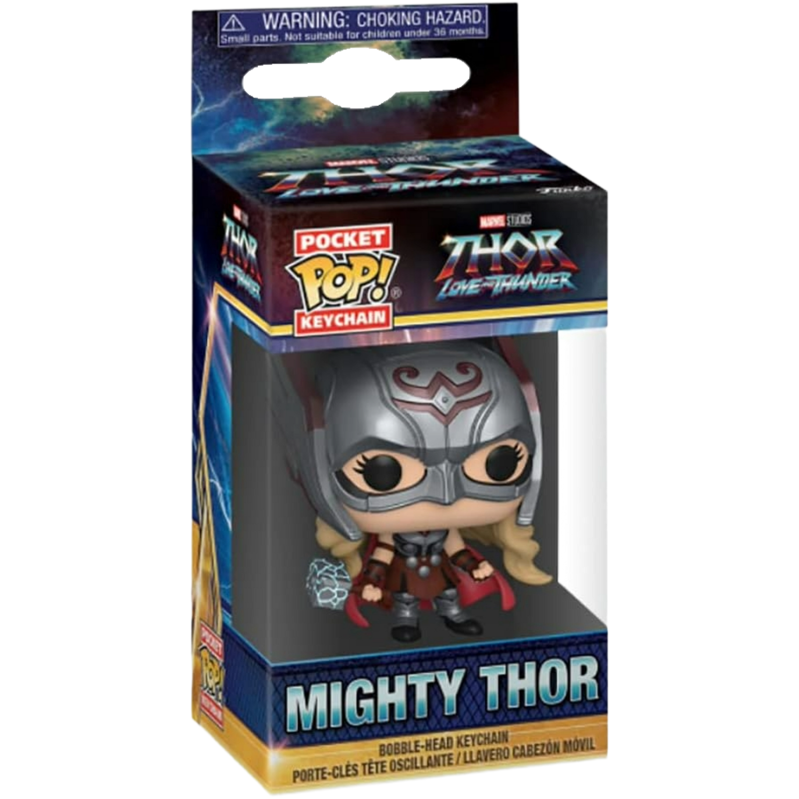 Funko Pop! Keychain: Thor Love And Thunder - Mighty Thor