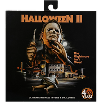 NECA Ultimate: Halloween II - Michael Myers & Dr. Loomis (2-Pack)