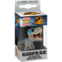 Funko Pop! Keychain: Jurassic World - Velociraptor (Blue)