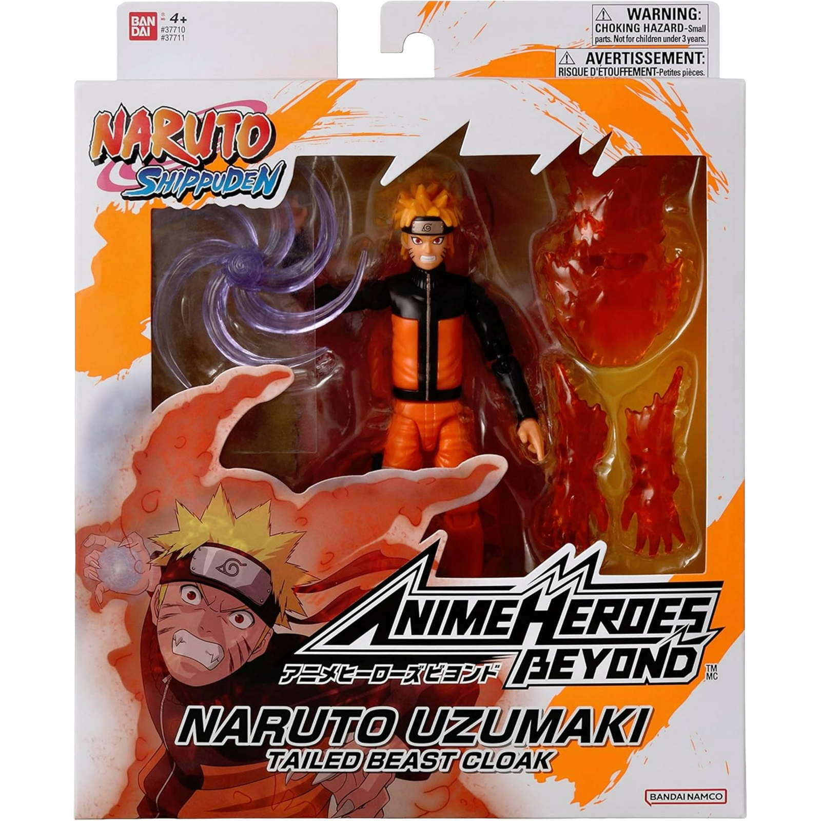 BANDAI Anime Heroes Beyond: Naruto Shippuden - Naruto Uzumaki (Tailed Beast Cloak)