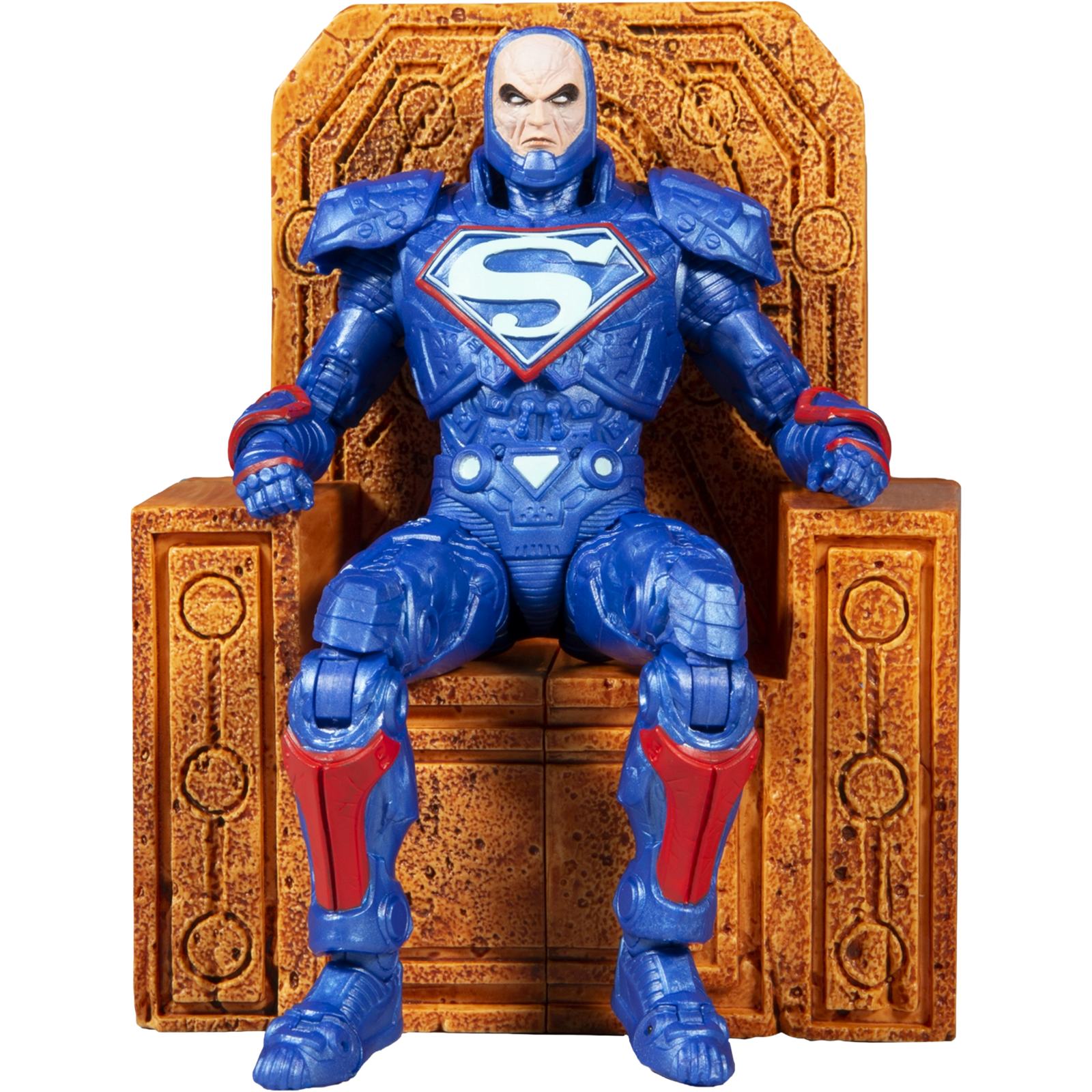 McFarlane DC Multiverse: Justice League The Darkseid War - Lex Luthor Power Suit (Blue Suit With Throne)