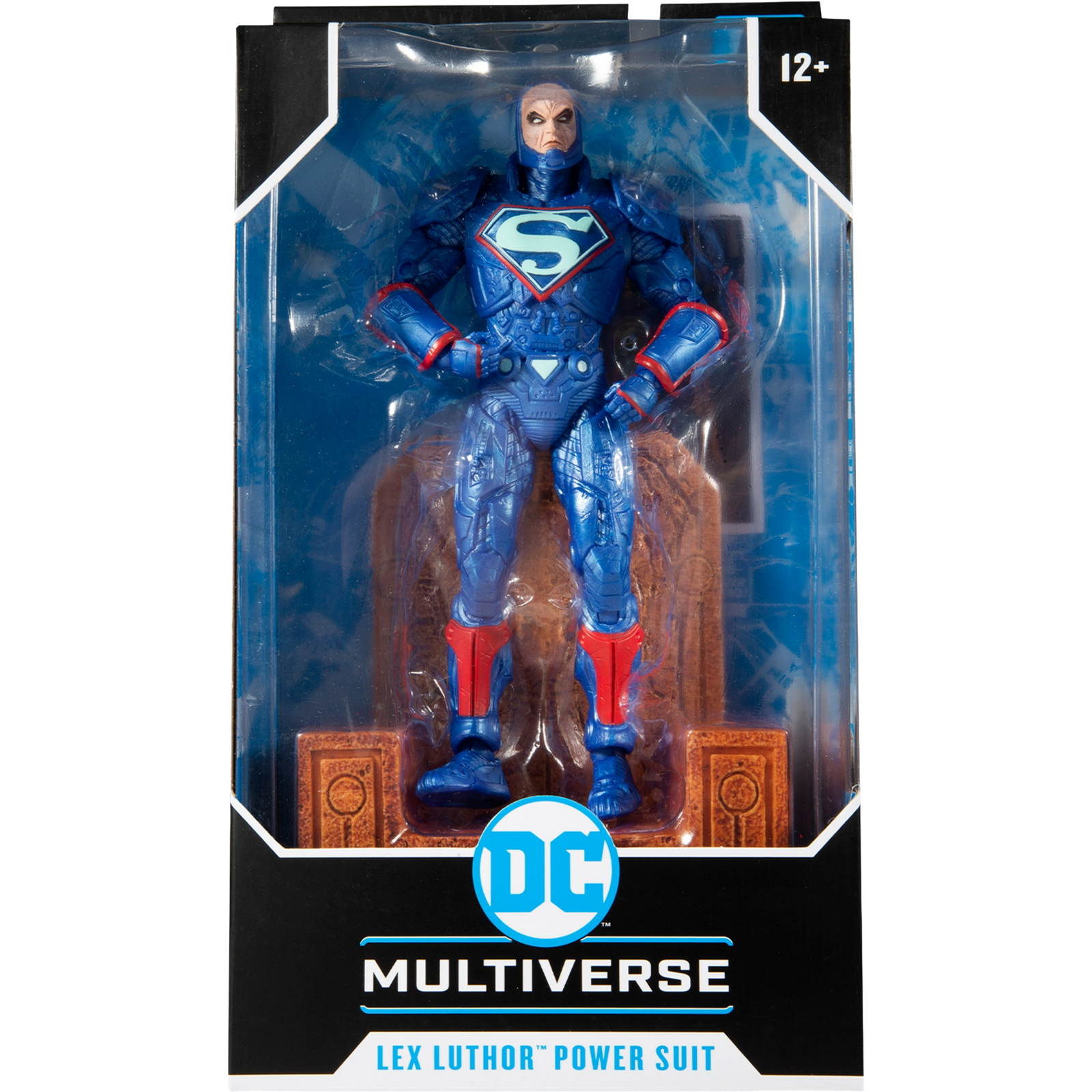 McFarlane DC Multiverse: Justice League The Darkseid War - Lex Luthor Power Suit (Blue Suit With Throne)