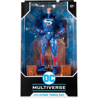McFarlane DC Multiverse: Justice League The Darkseid War - Lex Luthor Power Suit (Blue Suit With Throne)