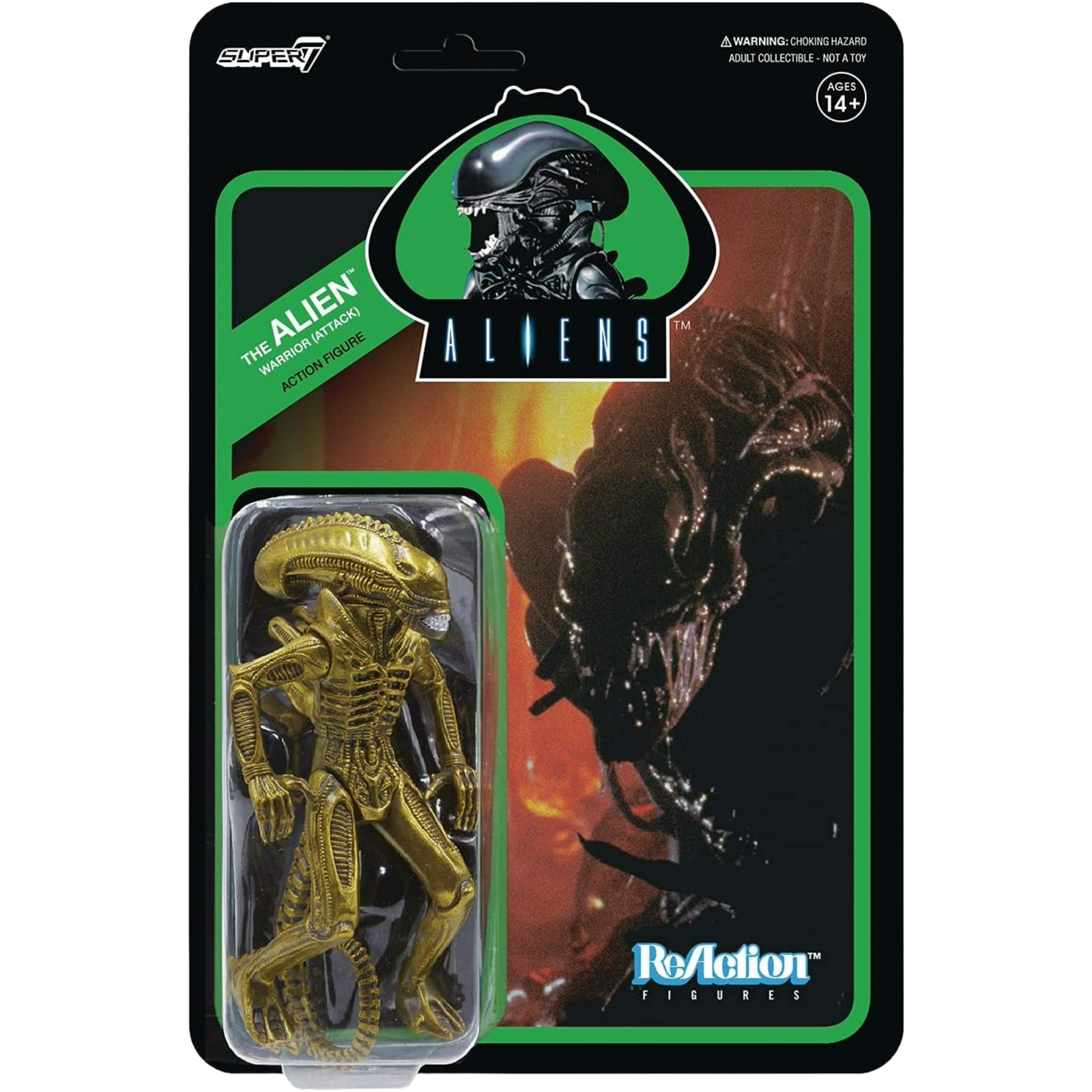 Super 7 / ReAction: Aliens - The Alien Warrior (Attack)