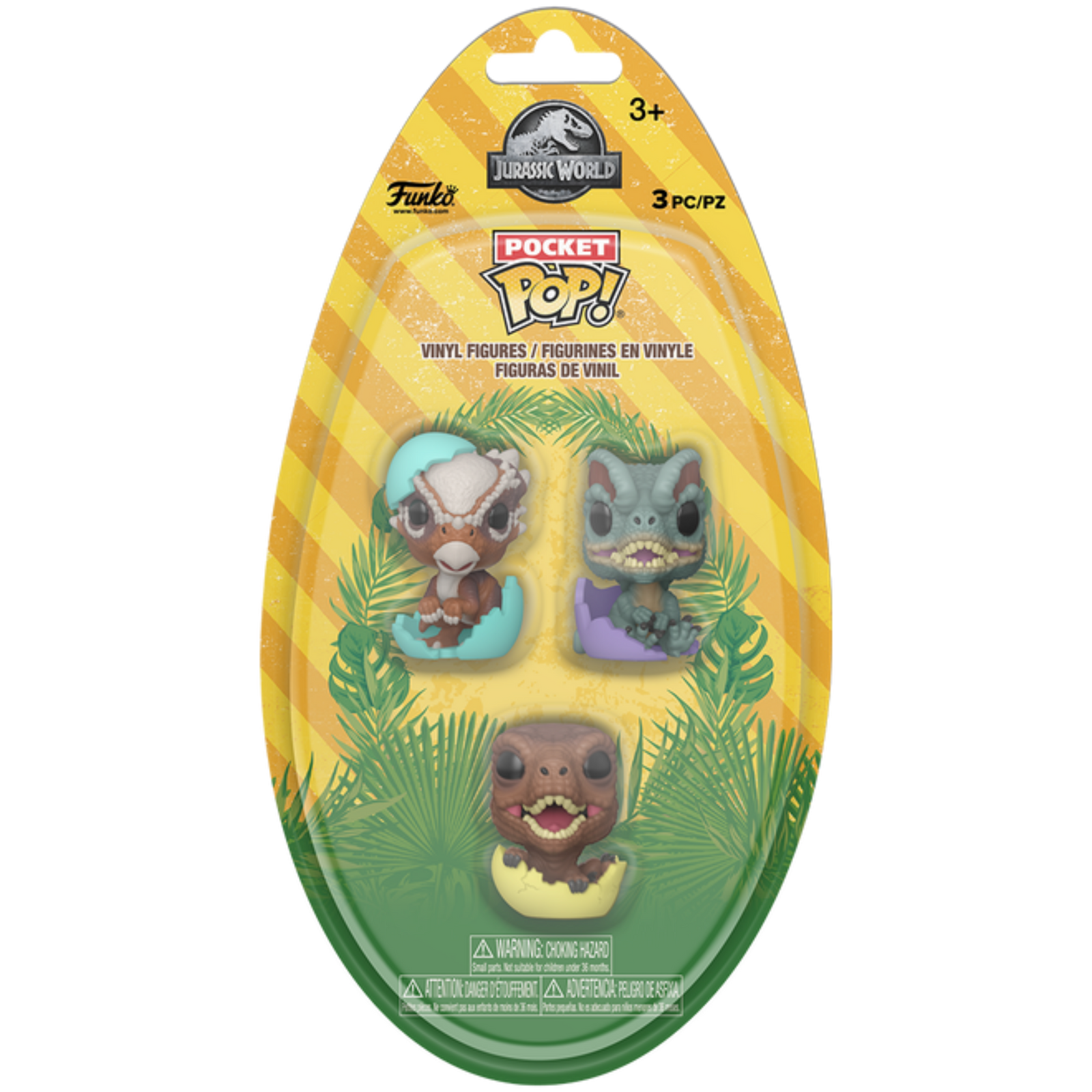 Funko Pocket Pop!: Jurassic World - Hatchling Baby Dinosaurs 3-Pack