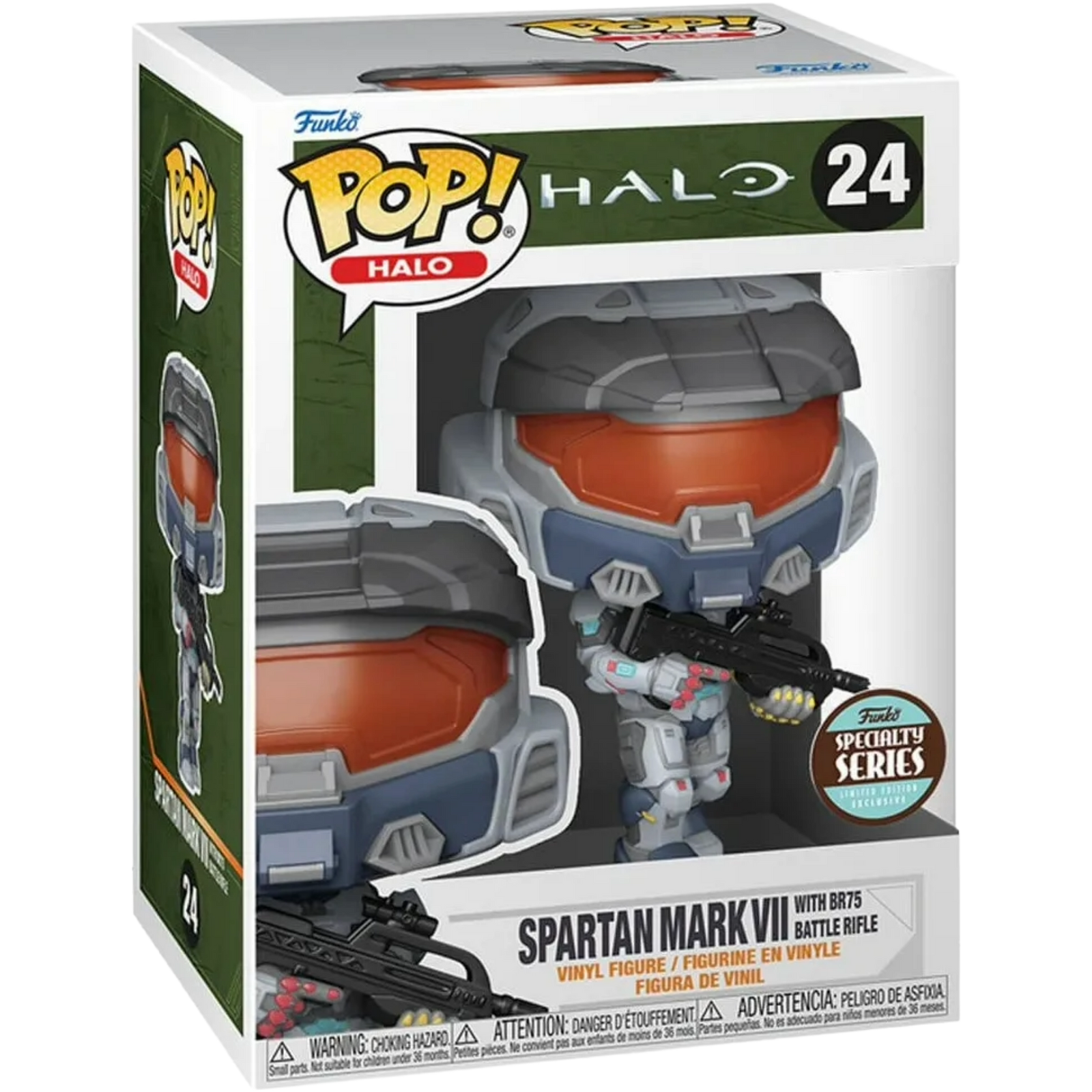 Funko Pop! Games: Halo - Spartan Mark VII With BR75 Battle Rifle 24