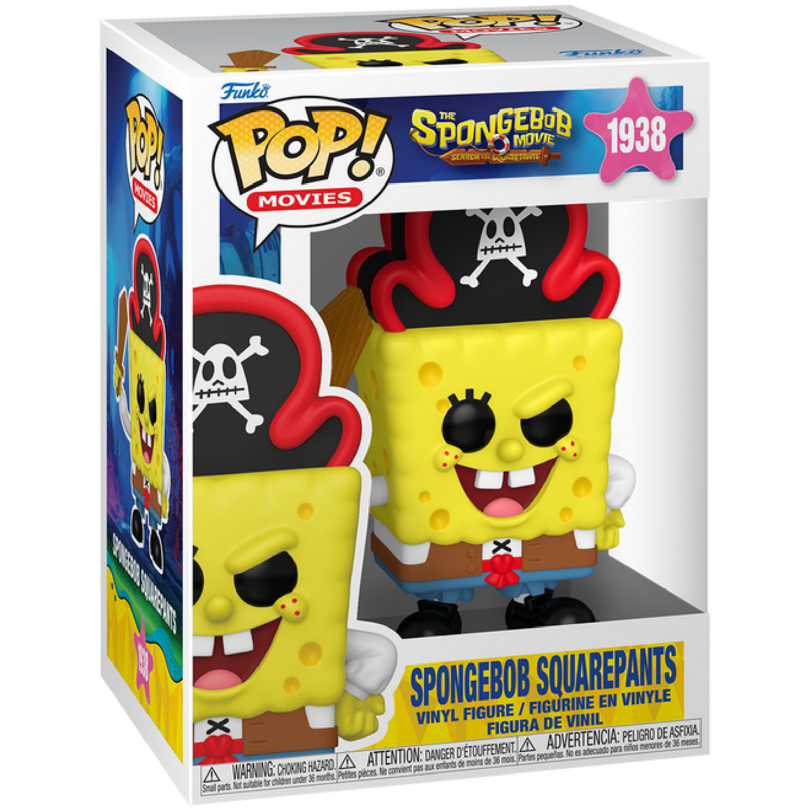 Funko Pop! Movies: The SpongeBob Movie - SpongeBob SquarePants (Pirate) 1938