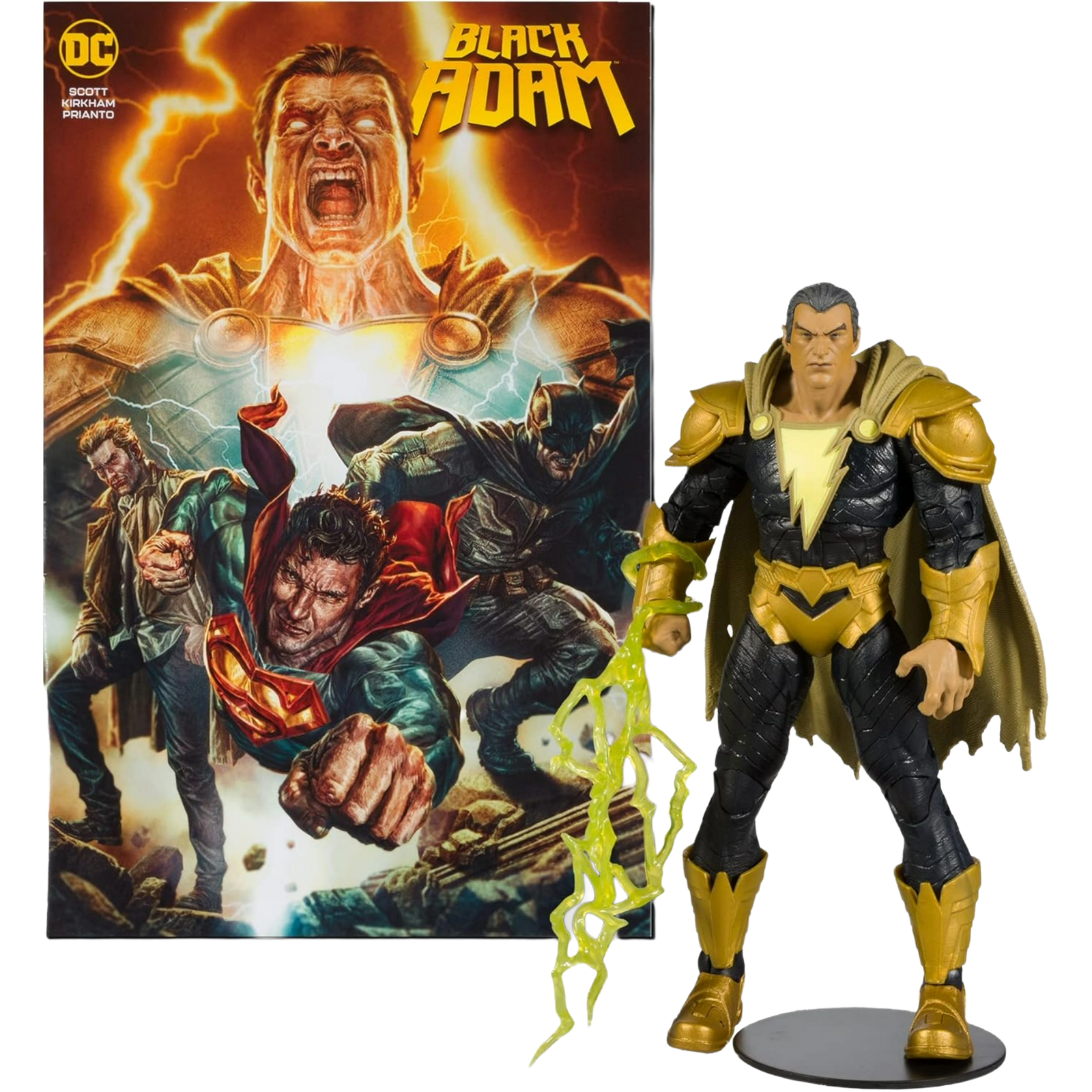 McFarlane Page Punchers: Black Adam Comic - Black Adam