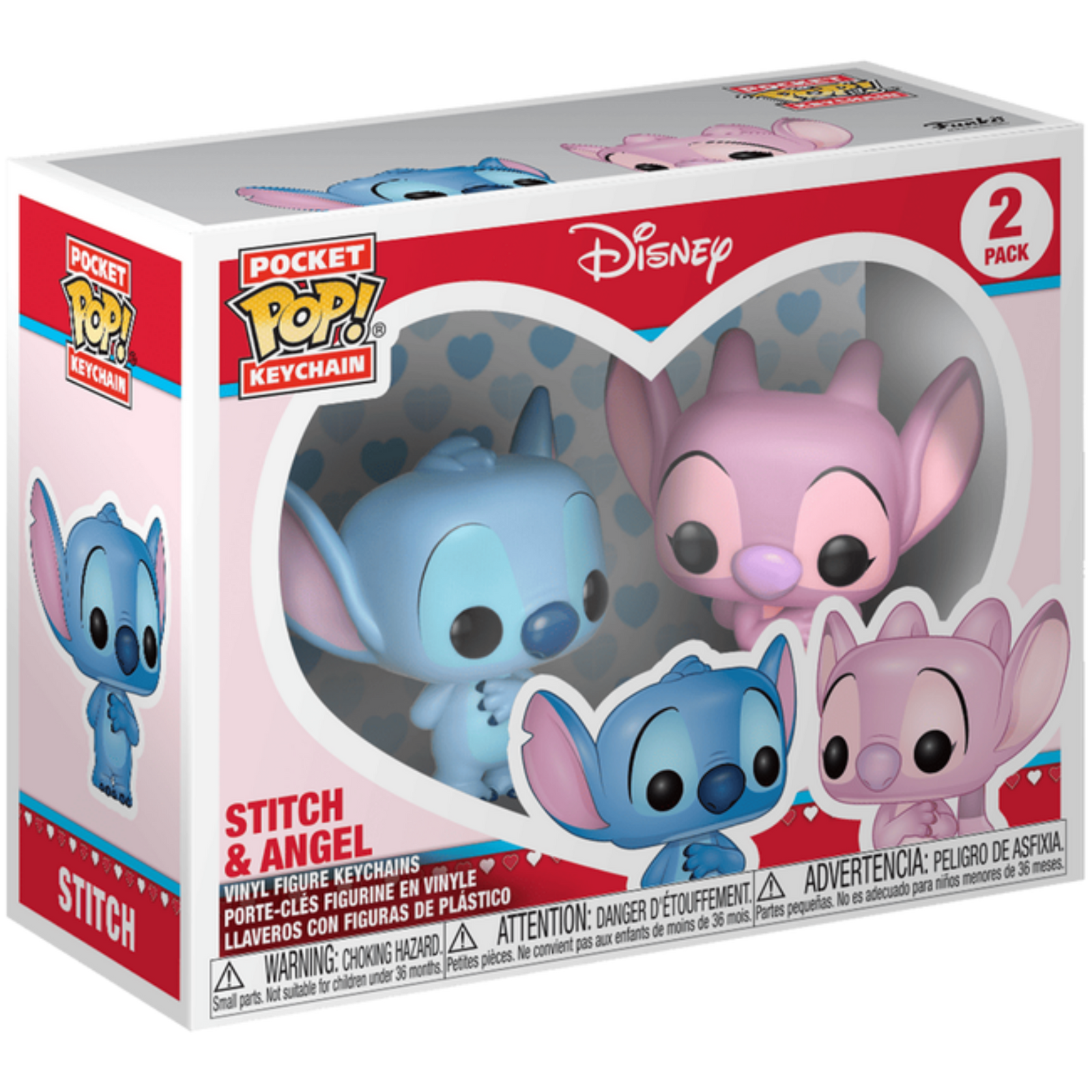 Funko Pop! Keychain: Disney Lilo & Stitch - Stitch & Angel 2-Pack