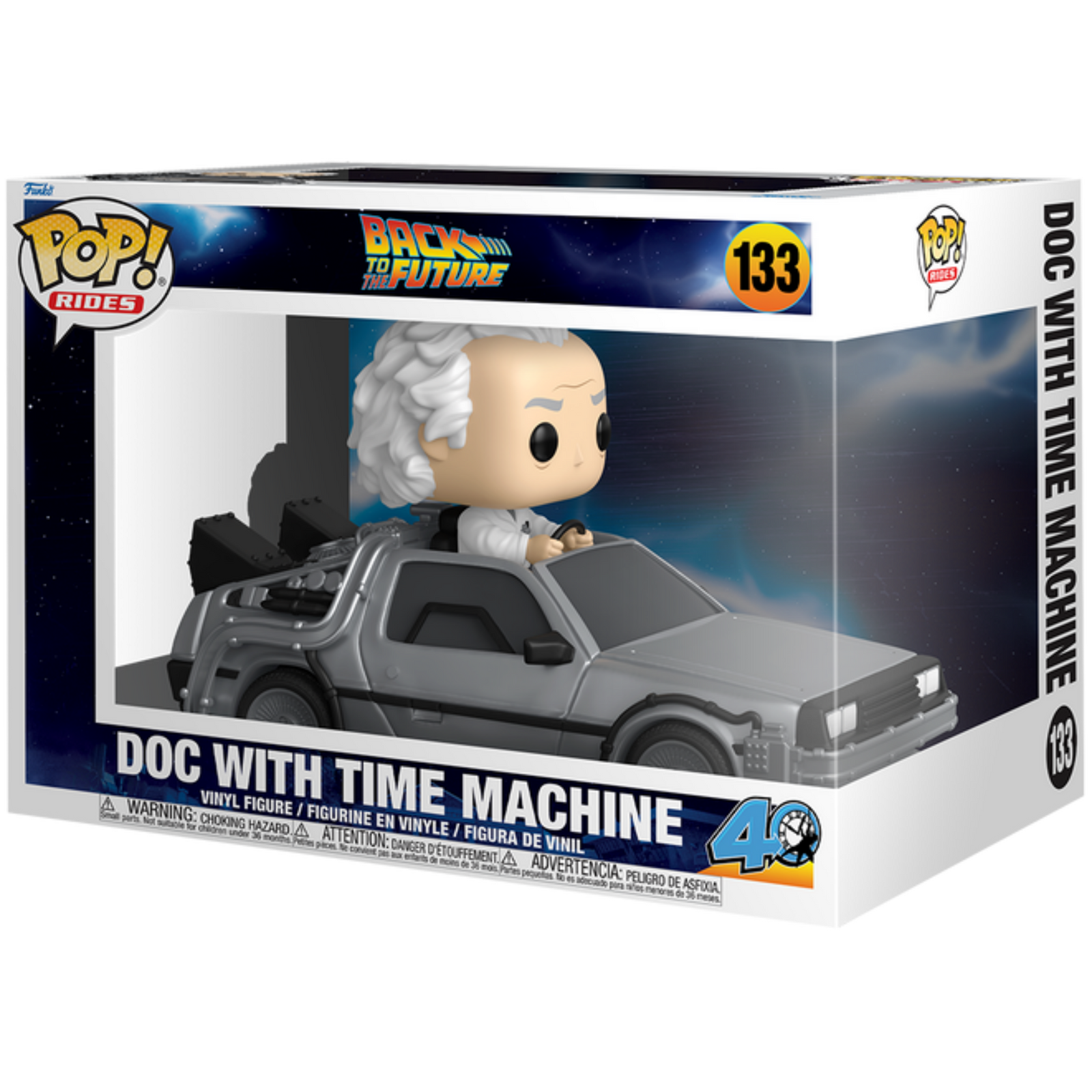 Funko Pop! Rides Deluxe: Back To The Future - Doc With Time Machine 133