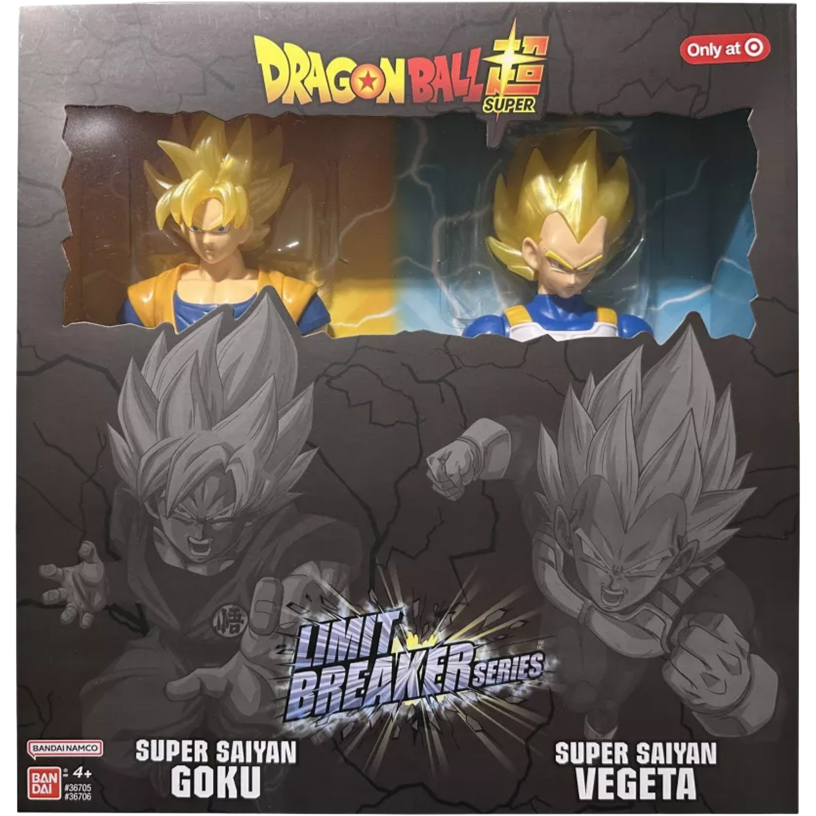 BANDAI Limit Breaker Series: Dragon Ball Super - Super Saiyan Goku & Super Saiyan Vegeta