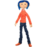 NECA Clothed Series: Coraline - Coraline In Striped Shirt (Blister)