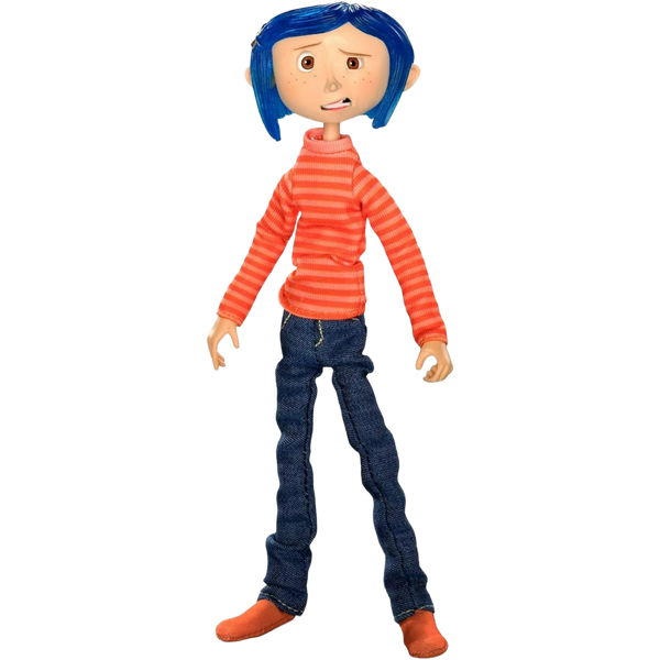NECA Clothed Series: Coraline - Coraline In Striped Shirt (Blister)