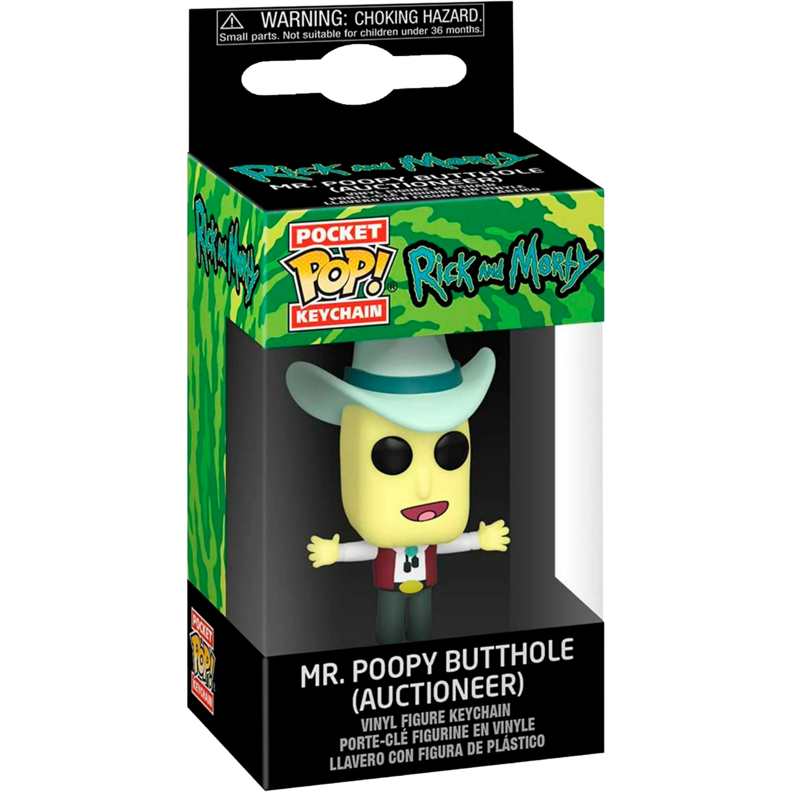 Funko Pop! Keychain: Rick And Morty - Mr. Poopy Butthole (Auctioneer)