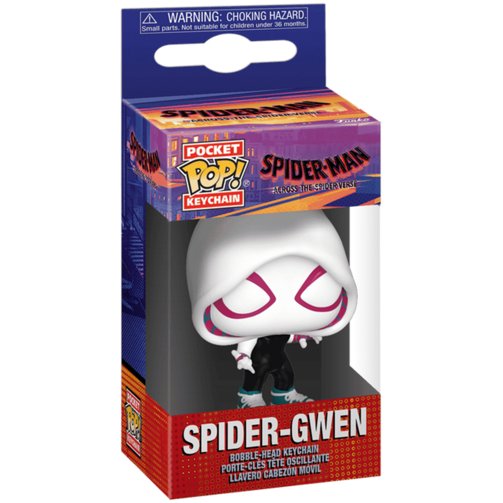 Funko Pop! Keychain: Spider-Man Across The Spider-Verse - Spider-Gwen