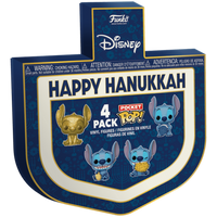 Funko Pocket Pop! Disney: Lilo & Stitch - Happy Hanukkah Stitch 4-Pack