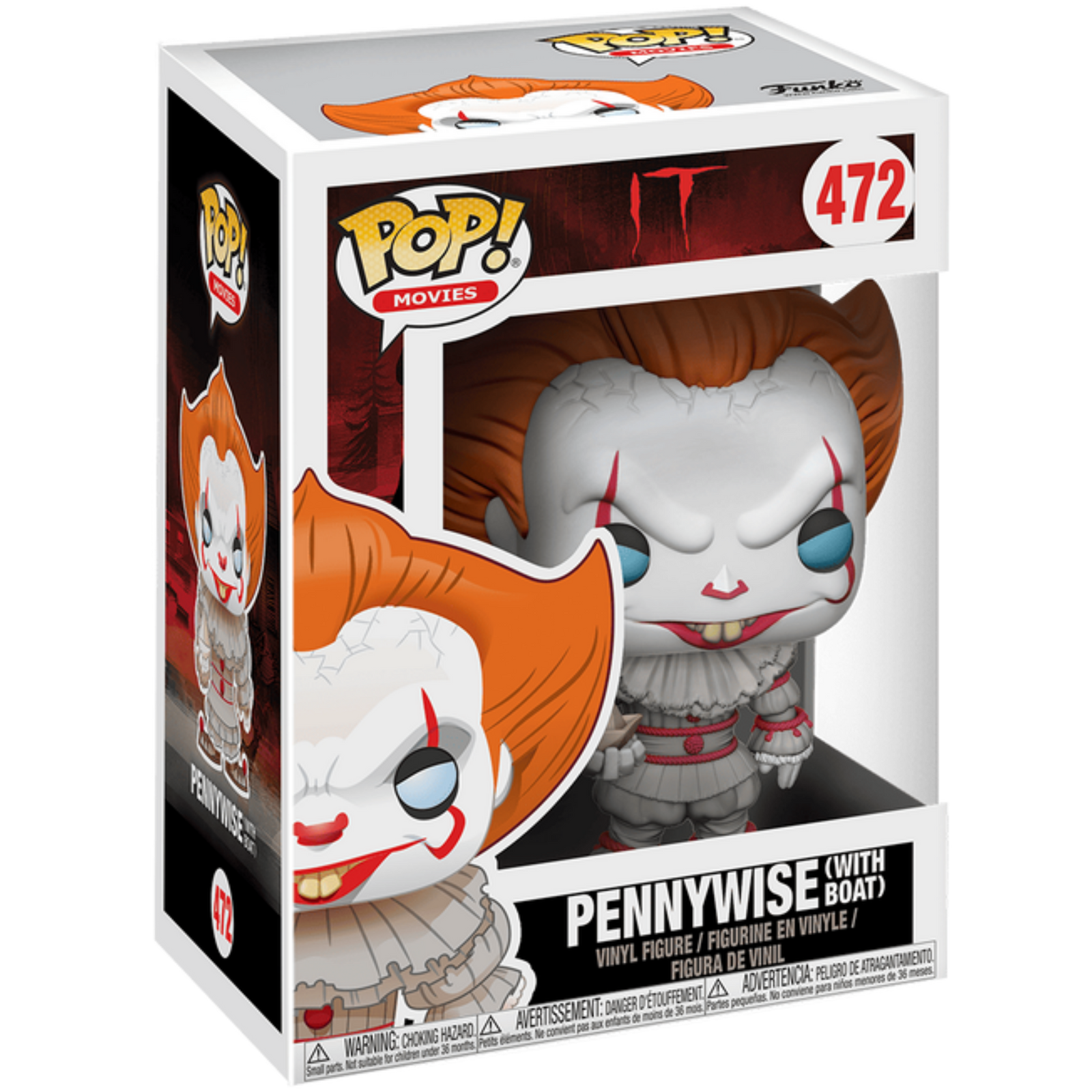 Funko Pop! Movies: IT - Pennywise With Boat 472