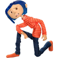 NECA Clothed Series: Coraline - Coraline In Striped Shirt (Blister)