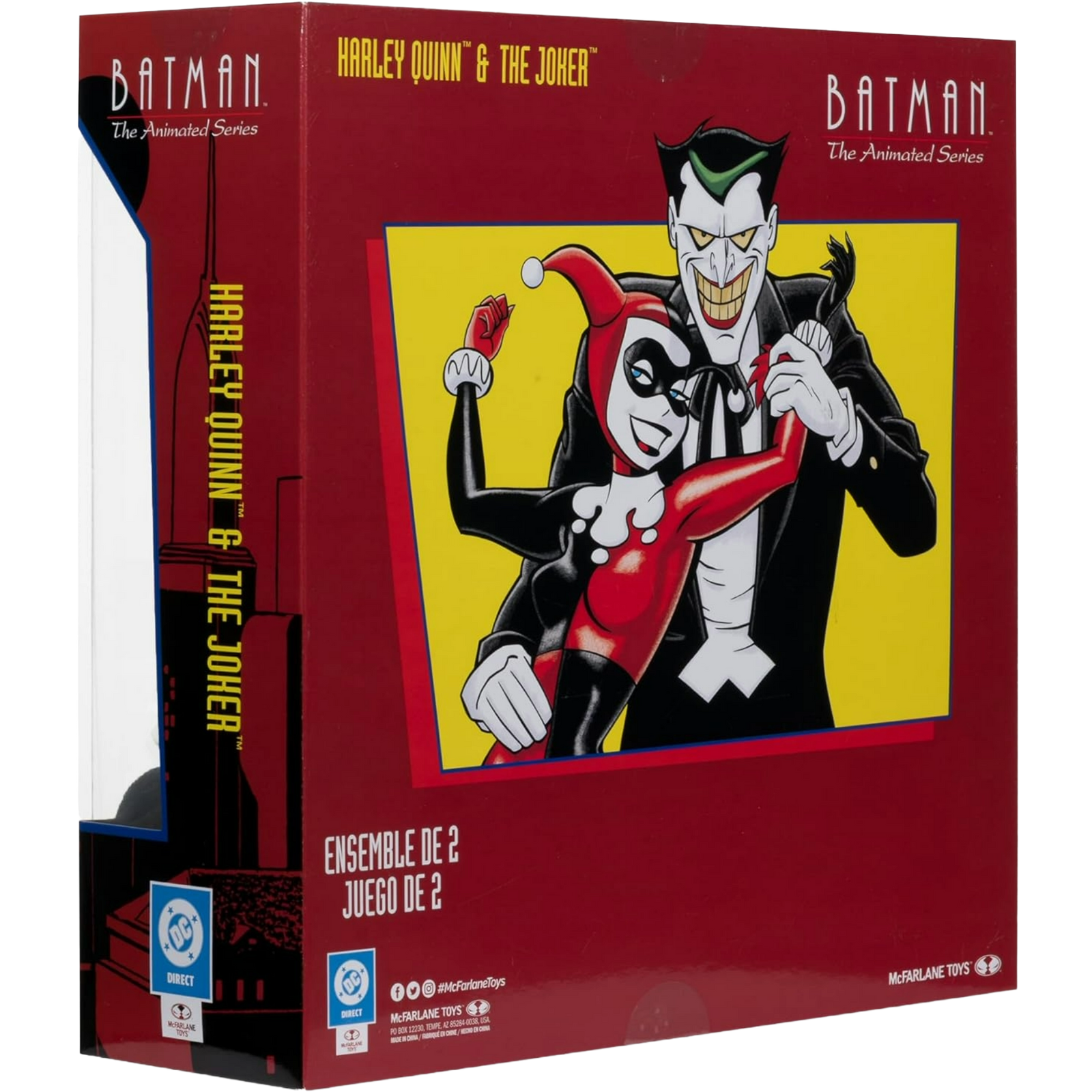 McFarlane DC Direct: Batman The Animated Series - Harley Quinn & The Joker (Mad Love) Gold Label