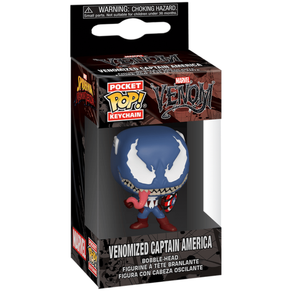Funko Pop! Keychain: Venom - Venomized Captain America