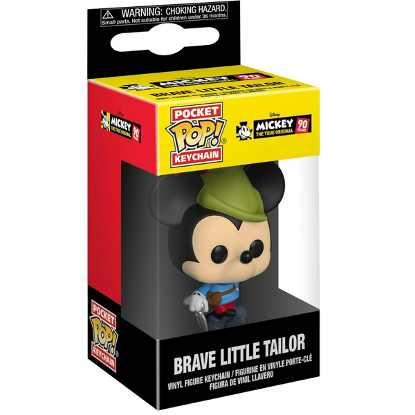Funko Pop! Keychain: Disney Mickey The True Original - Brave Little Tailor