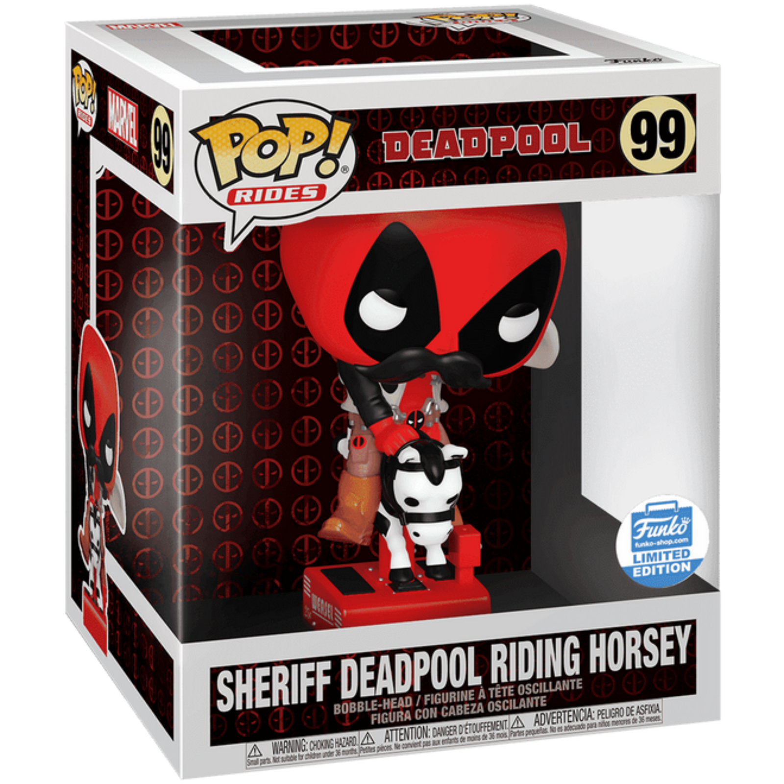Funko Pop! Rides: Marvel Deadpool - Sheriff Deadpool Riding Horsey 99