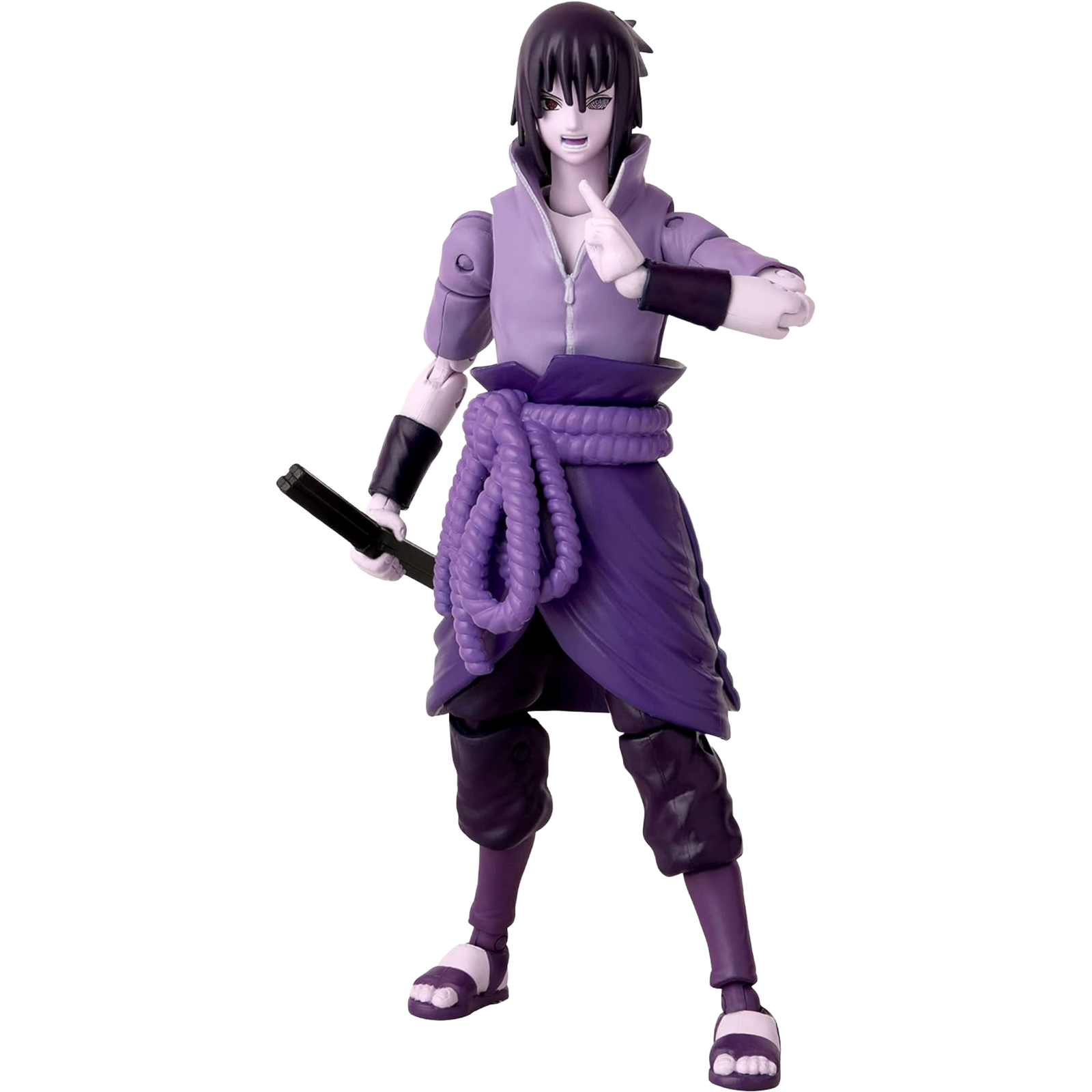BANDAI Anime Heroes: Naruto Shippuden - Sasuke Uchiha (Rinnegan/Mangekyo Sharingan)