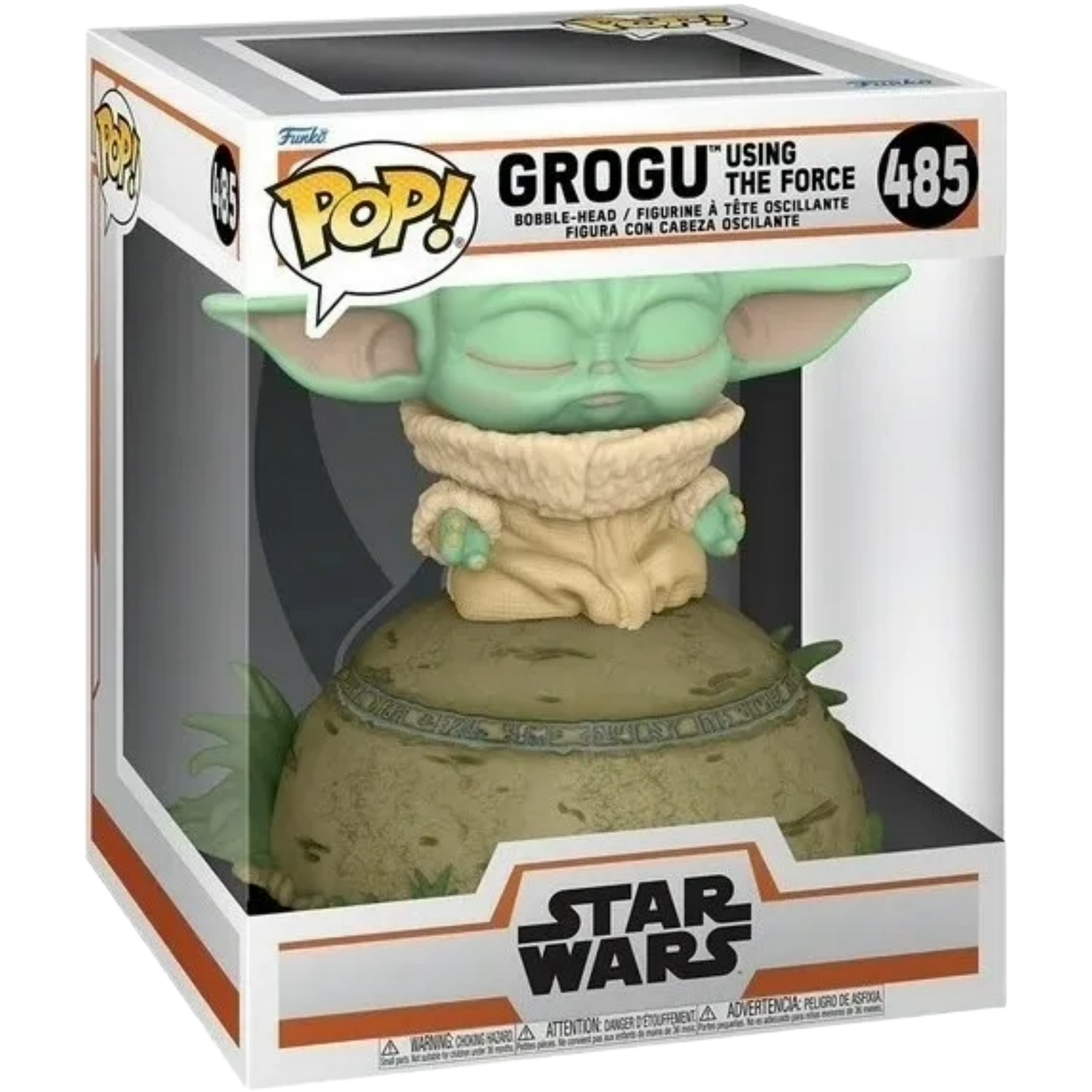 Funko Pop! Deluxe: Star Wars The Mandalorian - Grogu Using The Force 485